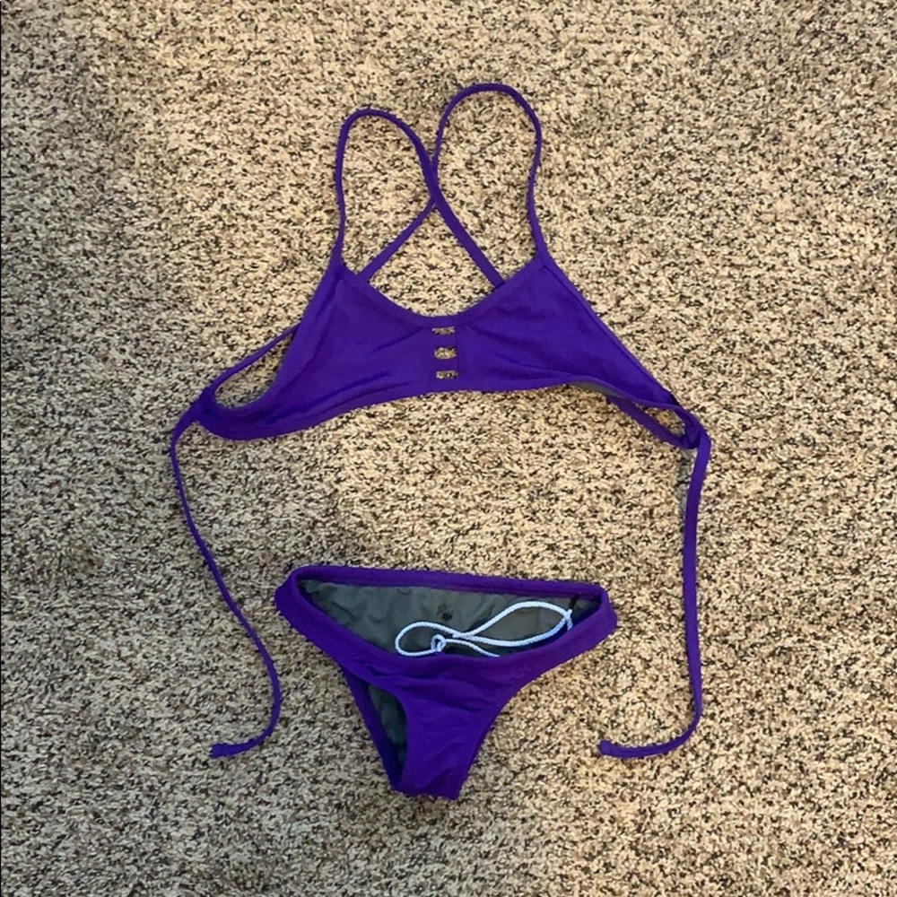JOLYN Purple Bikini Swim Surf
